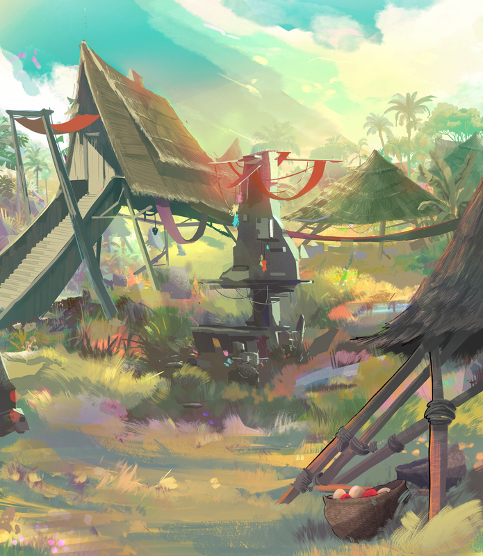 A mysterious village from another dimension